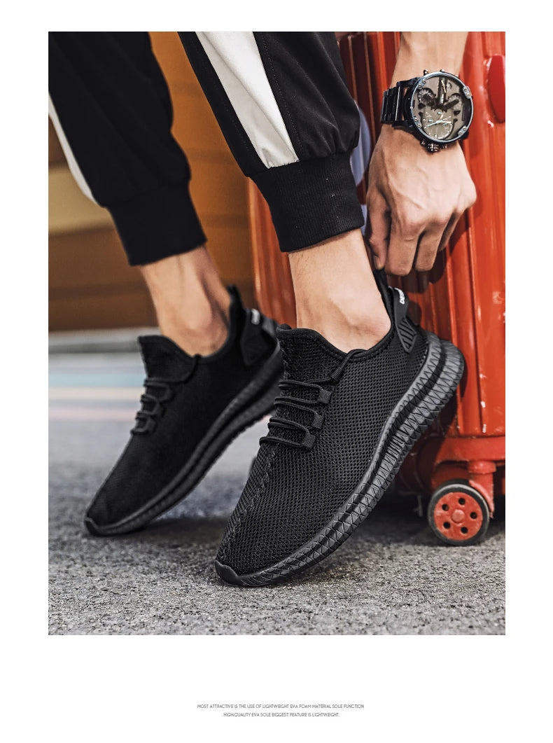 Men's Non-Slip Casual Sneakers Breathable Outdoor Jogging Training Hiking Sports Running Outdoor Women Weave Knit Lace Up Shoes.