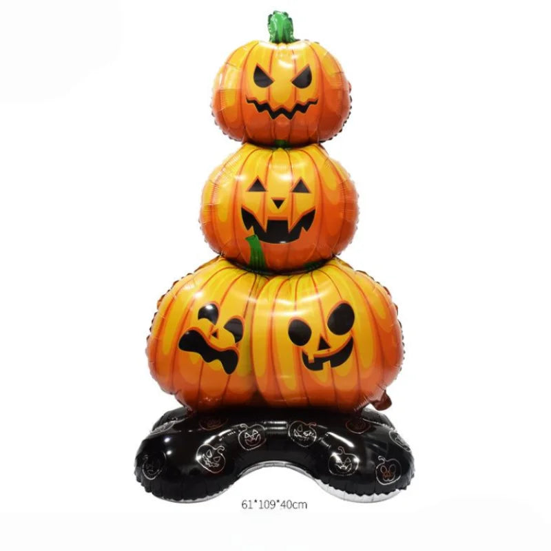 2025 Halloween Große Stehende Ballonbasis Skelett Kürbis Geisterbaum Halloween Aufblasbare Luftballons Partydekorationen Zubehör.