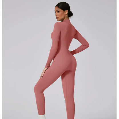 Fall Winter Yoga Suit Women's Seamless Fitness Bodysuit Tight Leggings Spiral Design Exercise Pants Gym Outfit Yoga Clothes.
