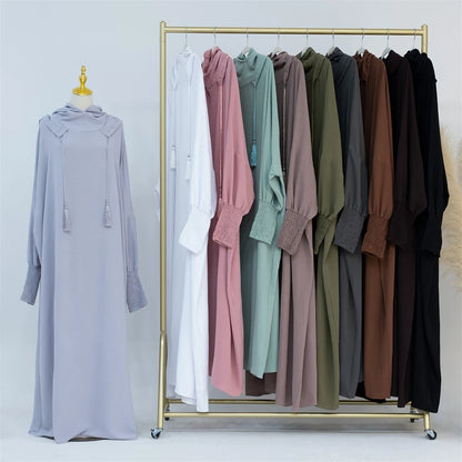 Ramadan Niqab Khimar Muslim Abaya Damen Dubai Turkey Islam Prayer Clothes Women Jilbab Modest Dress Kaftan Robe Femme Musulmane