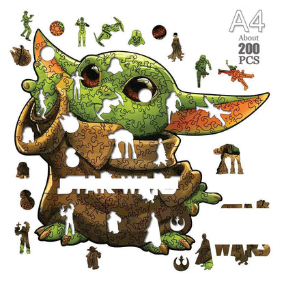 Movie Characters Wooden Puzzle Film Star Wood Jigsaws 2D Magic School Badge Character Jigsaw Toys for Kids