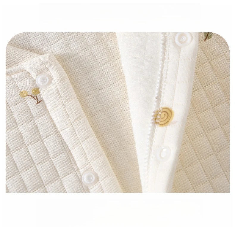 AYNIGIELL Baby Warm Overall Herbst und Winter Baby Baumwolle Kleidung Neugeborenen Pyjamas Niedlichen Muster Gedruckt Baby Overall.