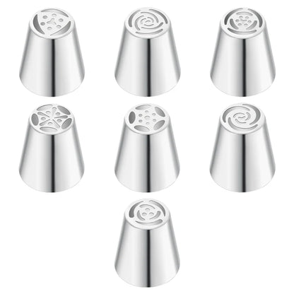 FAIS DU Russian Mounted Mouth Set Stainless Steel Kitchen Baking Supplies Set Cake Decoration Tools Nozzles Pastry Bag Set