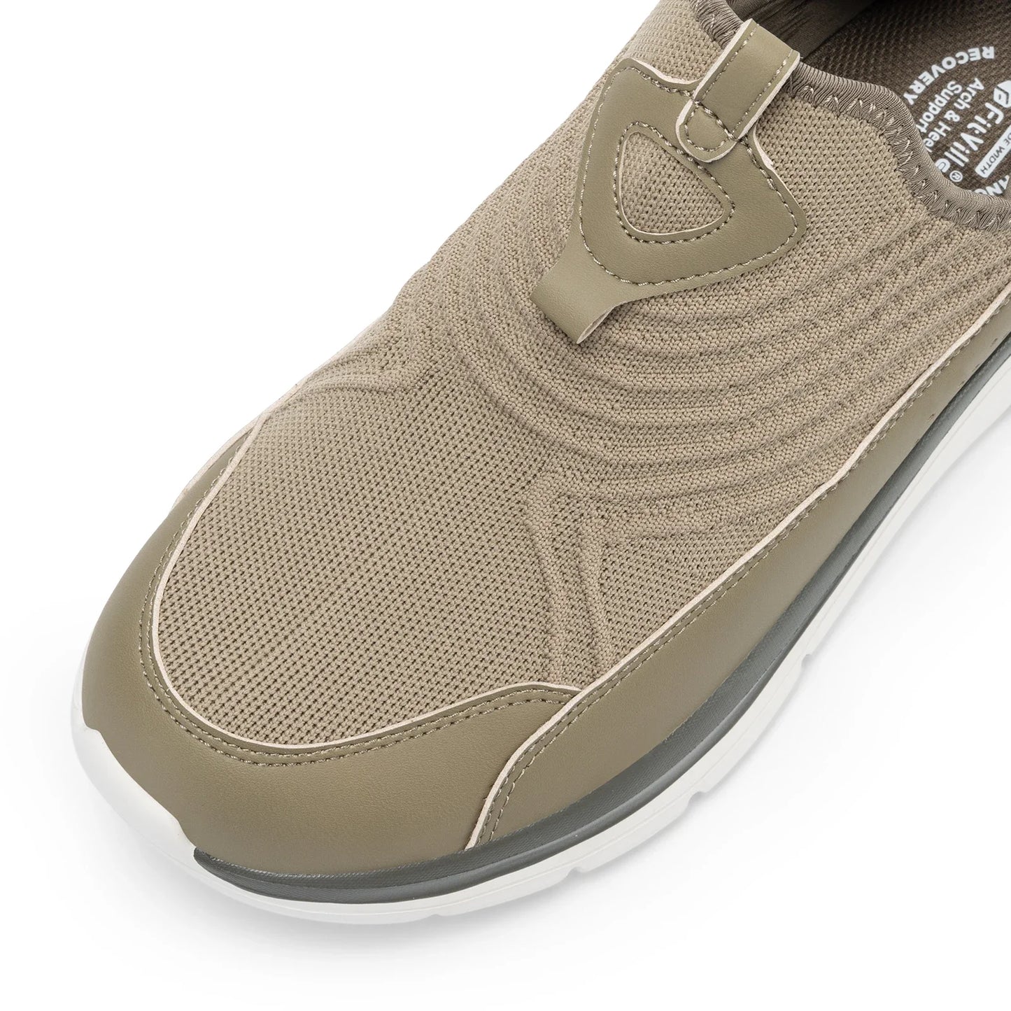 Fitville Wide Men'S Slip-On Running Shoes Lightweight Breathable Outdoor Casual Sports Walking Shoes Sneakers For Swollen Feet