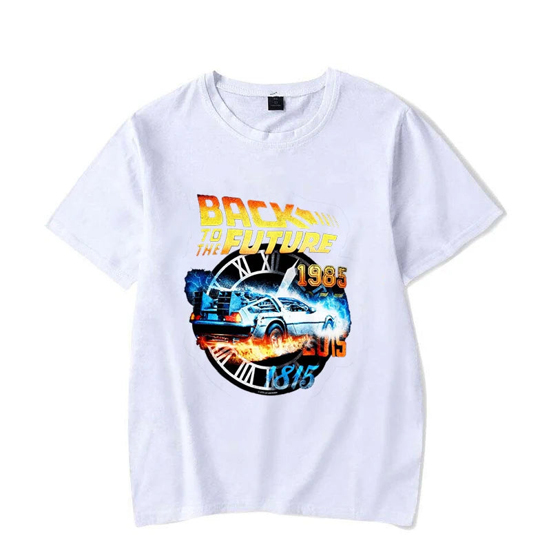 Hot Back To The Future T-Shirt Men Women Fashion Y2k Harajuku T Shirt Summer Cool Short Sleeve Hip Hop Top Tee