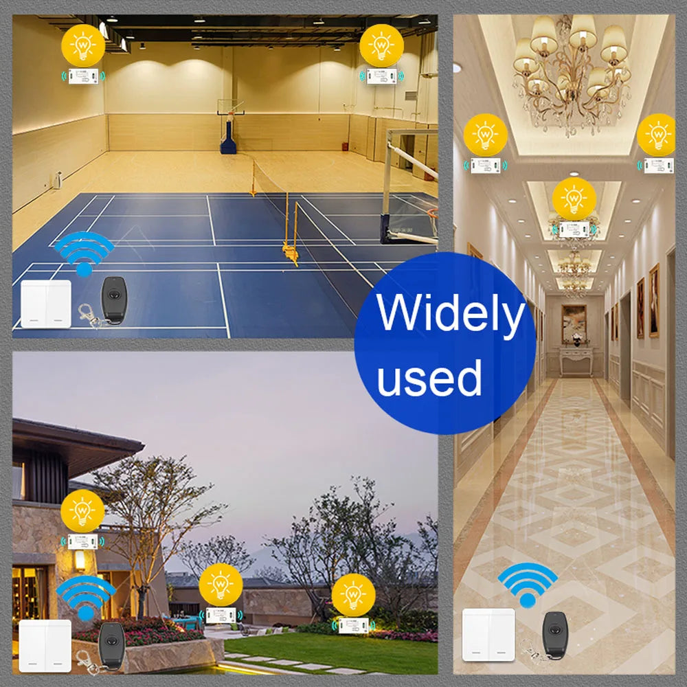 CENFAYA 433 Mhz Drahtlose Fernbedienung Lichtschalter AC 110 V 230 V 220 V Empfänger Modul 1 2 3 Gang Wand Panel Sender EIN/AUS.