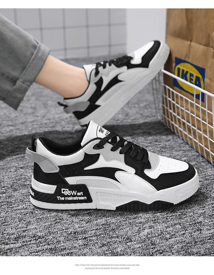 New Autumn Men's Sneakers Men's Comfortable Platform Shoes 2023 Trend Lace-up Vulcanized Shoes White Casual Sneakers Zapatillas.