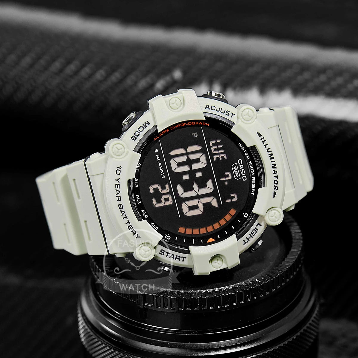 Casio Men's Watch Large Dial Sporty Model Stylish Cool Multifunctional Watches AE-1500WH-8B2.