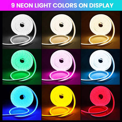 24V IP67 Waterproof Neon Strip SMD2835 1M-20M White/Blue/Pink/Yellow/Green/Orange TV BackLight Home Decor Silicon Tube LED Light.