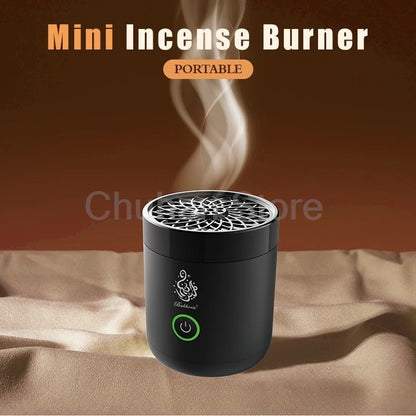 2025 New Arabic Aroma Diffuser USB Car Portable Electric Incense Burner Bakhoor Arabia Charcoal Burner Big Size Burning Space.