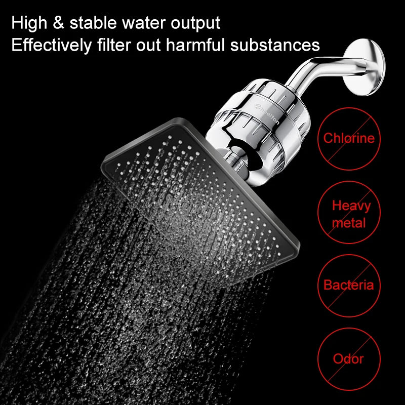 Wheelton Bath Shower Filter(WHT-303-3E) Softener Chlorine & Heavy Metal Removal Water Filter Purifier For Health Bathing.
