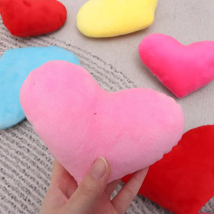 PP cotton Soft Pillow Comfortable Heart Plush Pillow Red Color Pink Color Stuffed Pillow Heart Shape Home Decorative.