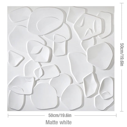 4pcs 50x50cm 3D wall panel Geometric lines 3D wall sticker wallpaper mural diamond design decor tile 3d mold 90's aesthetic room