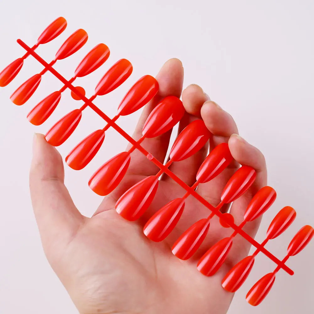 120Pcs Glossy White Almond Press on Nails Medium Full Cover False Nail Tips for Women Elegant Nail Art Extension Fake Fingertip.