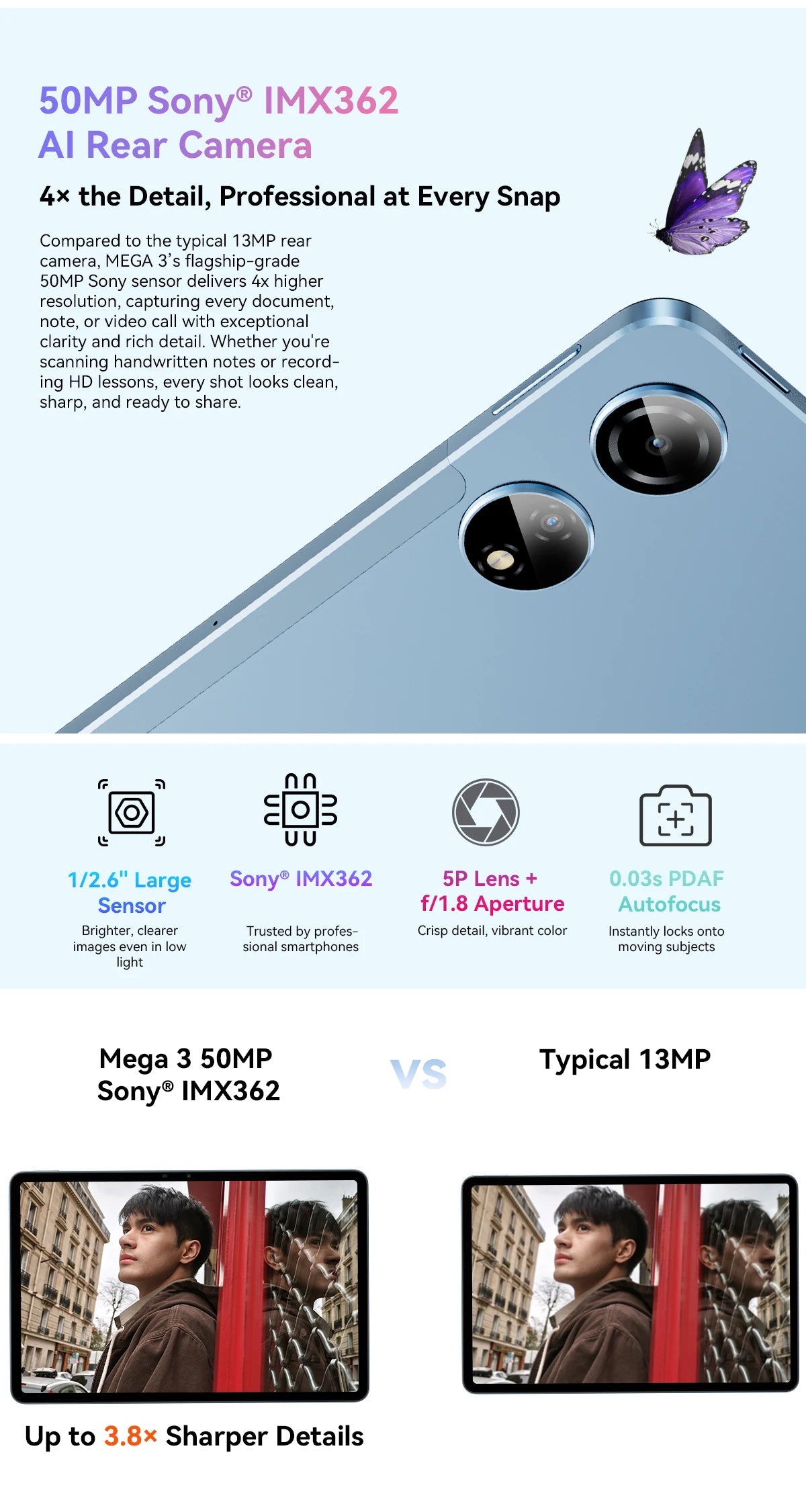 Blackview MEGA 3 Tablet PC  SET, 12.1" 2.5K FHD+ Display, Android 15 Pad MTK G100 Octa core, 36(12+24)GB RAM, 256GB ROM, 8800mAh