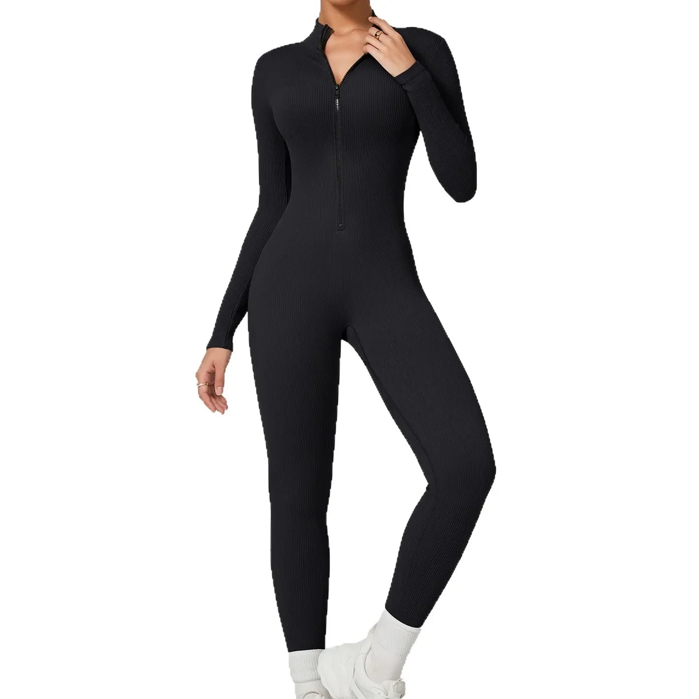 Women's Sporty Dry Fast Jumpsuit Yoga Suit Tight Dance Fitness One-Piece Clothing Set Comfortable Breathable Gymwear.