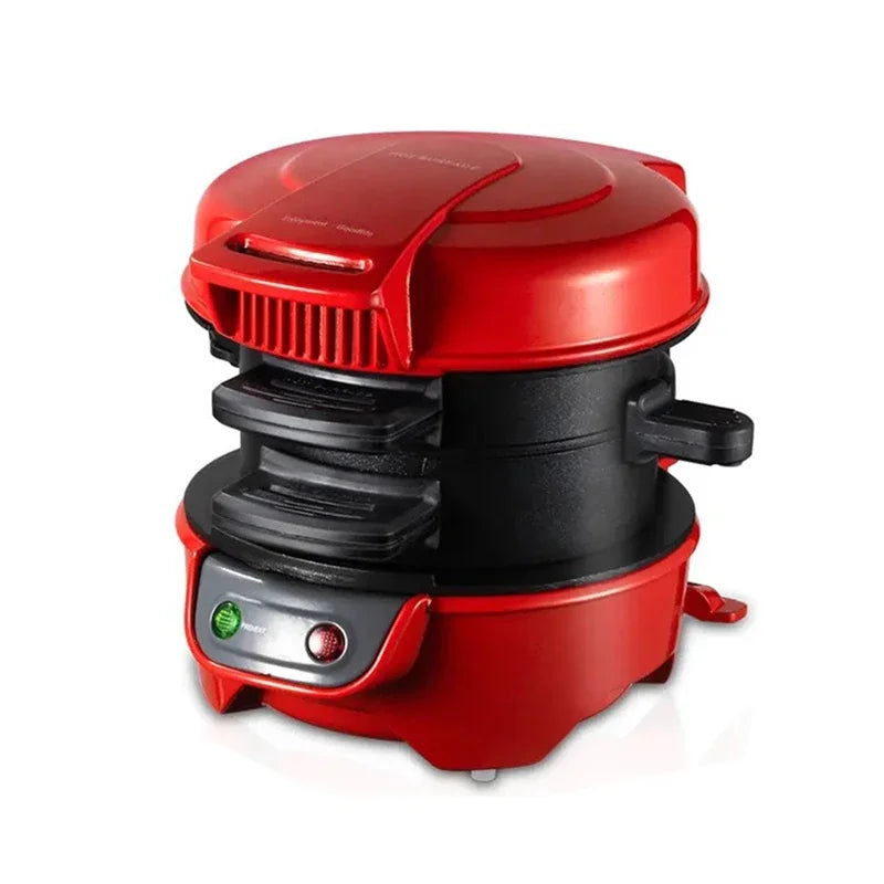 Household Breakfast Burger Machine Hamburg Sandwich Maker 220V Bread Muffin Maker Non Maker Stick Plates Electric Burger Maker.