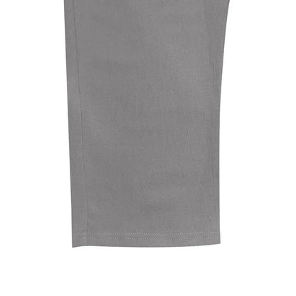 2024 drawstring men's simple fashion solid color casual cotton and linen straight trousers.