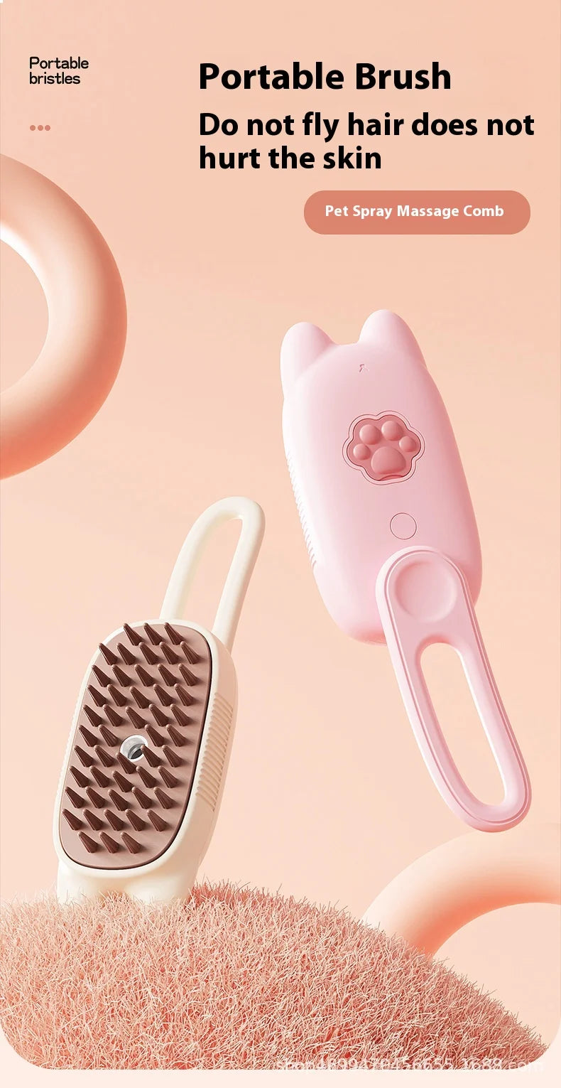 Pet Electric Spray Comb Cat Dog General Spray Massage Comb Cat Hair Removal Cleaning Supplies, Pet Accessories, Pet Steam Comb.