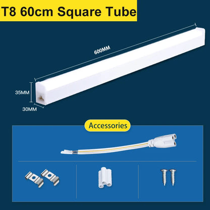 T5 Led Tube Light Bar 180-265V Kitchen Under Cabinet Lamp Connected Closet Lamp Indoor Lighting Fixture For Living Room Bedroom