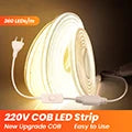 DC 5V LED COB Streifen Licht USB Hohe Dichte Linear Beleuchtung 320LED Flexible Band Lichter Warm Natürliche Weiß rot Blau Grün Dekor