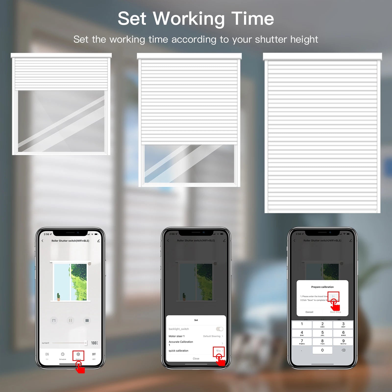BSEED Wifi Shutter Schalter APP Control Led Smart Blind Serie Weiß Glas Panel Unterstützung Tuya Google Smart Leben Rollladen.