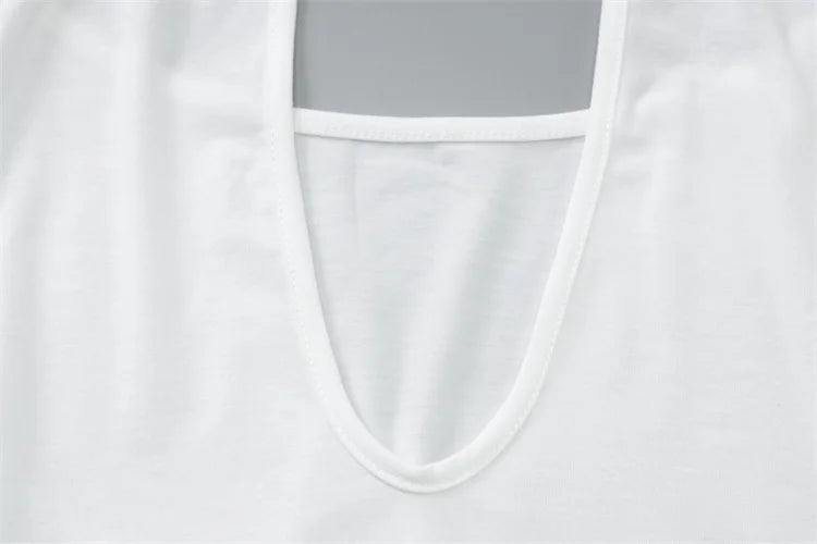 Seltsame Puss Sexy Frau Kleid Ärmellose Hohl Backless Metall Ringe Dünne Elastizität Einfache Party 2025, Sommer Trend Vestidos.