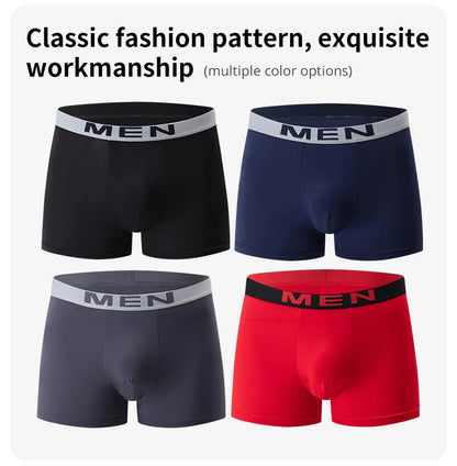 4/10-teilige Herren-Boxershorts für vier Jahreszeiten, Schwarz, modisch, lässig, Basic, vielseitig, Unterwäsche, Übergröße, Jugend-Sport-Basisshorts