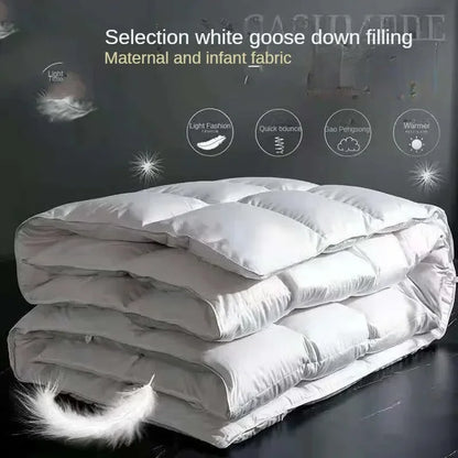 Down duvet 95 white goose down five-star hotel warm double single duvet core goose down duvet.