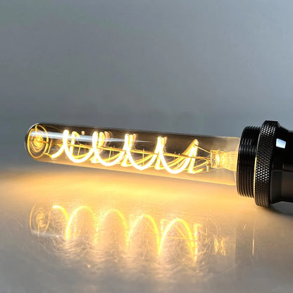 TIANFAN Led Bulbs Vintage Light Bulb ST64 G80 G95 Long Tube Edison Bulb 4W Dimmable 220/240V E27 Smoke Glass 2700K Warm White.