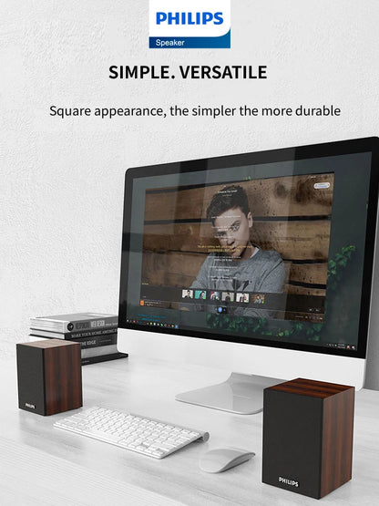 Philips SPA20 Bluetooth Speakers Outdoor Loudspeaker Music Player HiFi Stereo Sound Subwoofer for Computer Desktop Mobile Phone.