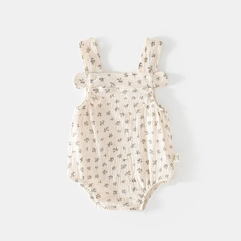 Sommer Baby Hosenträger Body Kleinkind Mädchen Süße Blumen Overall Infant Dünne Cartoon Tier Ein Stück
