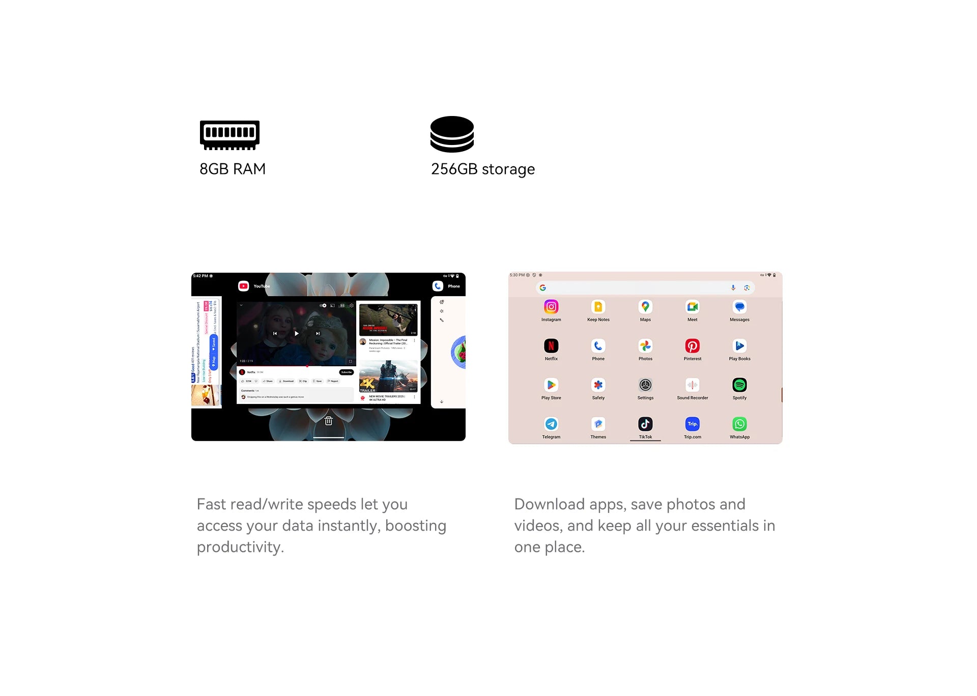 ALLDOCUBE iPlay70 mini Pro Tablet 8.4" 90Hz Display MT8791 16GB（8GB+8GB Virtual）RAM 256GB ROM 4G LTE 6050mAh Android15.