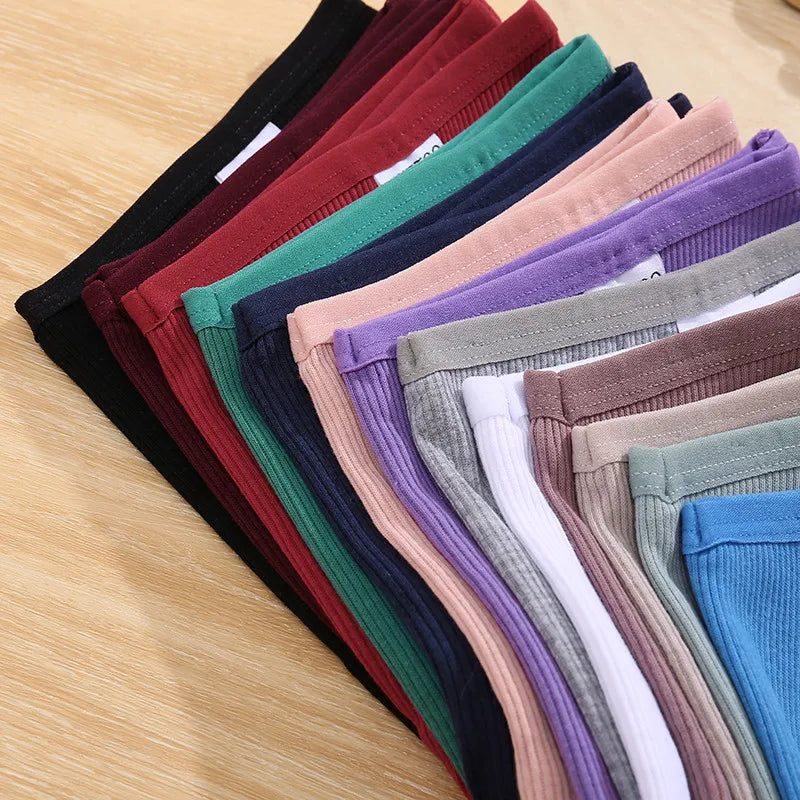 FINETOO 3PCS/Set G-string Panties Cotton Women's Underwear Sexy Panty Female Underpants Thong Solid Color Lingerie T-Back Design.