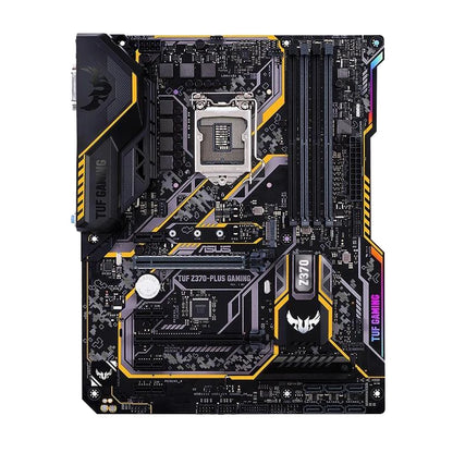 ASUS TUF Z370-PLUS GAMING Z370 LGA 1151 Motherboard LGA 1151 For i7-8700K i5-8600K i7-9700K CPU DDR4 M.2 HDMI Gaming Mainboard.