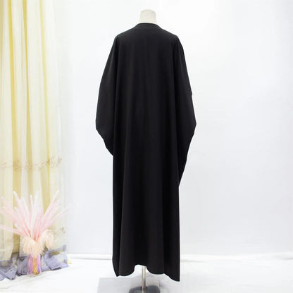 Women's Traditional Arabian Batwing Sleeve Abaya Muslim Loose Maxi Length Dress Women Jilbabs.