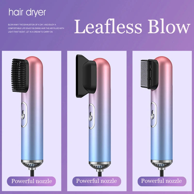 2024 Hot Selling Leafless Professional Bid Wind Quick Low Noise Dry Private Diffuser Ion Hair Processor Dryer for home salon.