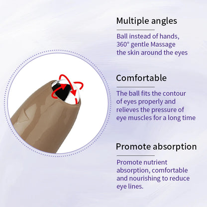 O'CHEAL Anti- Wrinkle Eye Cream With Roller Ball Quick Drying Hydrating Hyaluronic Acid Refreshing Eye Serum Fades Fine Line.