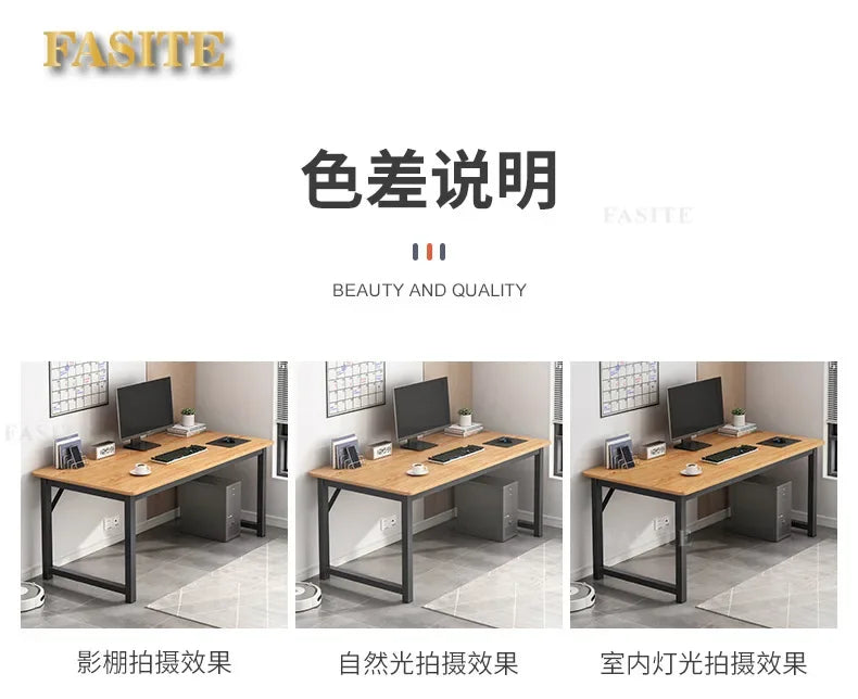 Hochwertiger, langlebiger Computertisch, Desktop-Tisch für Zuhause, Schlafzimmer, moderner, einfacher Mietisch, Studenten-Studientisch, langer Streifen
