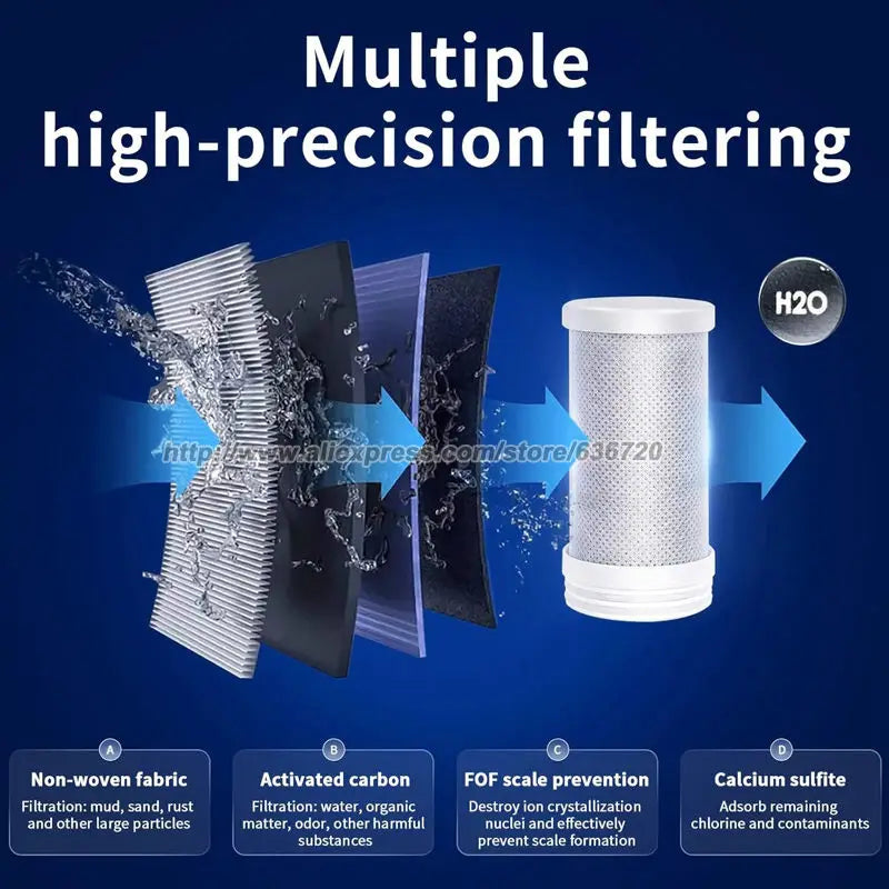 Faucet Mount Water Filter,with UV Light and LED Display Tap Water Purifier, Reduces Lead Chlorine Heavy Metals.