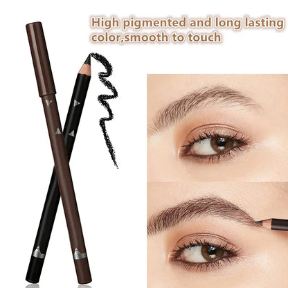 6/12Pcs Eye Brow Pencil Waterproof Professional Women Eye Makeup Pen Easy Color Natural Black Cosmetic Beauty Eyebrow Tool.