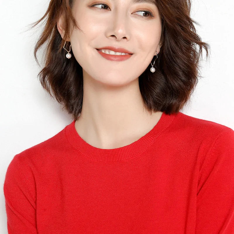 22 farben Herbst und Winter Kaschmir Pullover Frauen Pullover Oansatz Pull Femme Lange Hülse Frauen Casual Lose Pullover Pullover