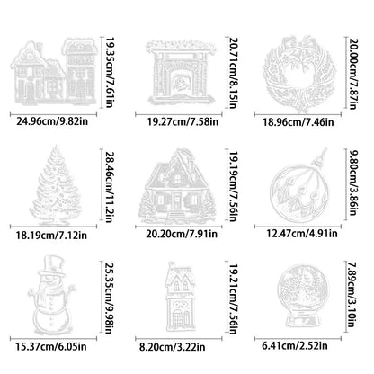 Christmas Wall Stickers Xmas Tree Winter Snowman Snowflake Window Glass Static Electricity Stickers Merry Christmas Decors.