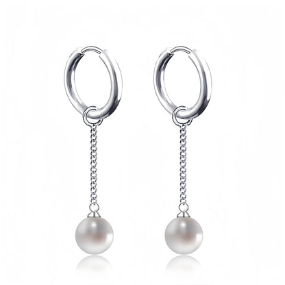 Long Hanging Crosses Leaves Pendants Hoops Woman Earrings Man Vintage Stainless steel Hip Hop Ear Piercing Jewelry Accessories.