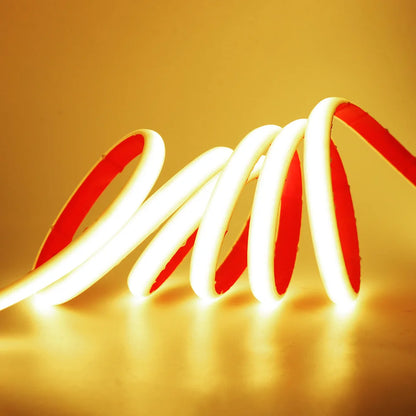 Waterproof COB LED Neon Light Strip 12V 24V 5m 10m 15m 20m 0.5m 320 LEDs Flexible Tape Silicone Tube Lamp Liner Lighting RA90.