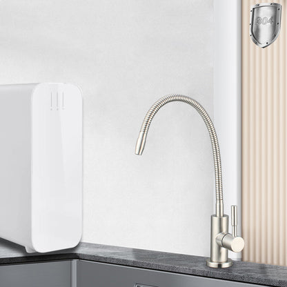 1/4" Kitchen Water Filter Tap Flexible Drinking Tap Water Purifier Faucet  304 Stainless Steel Kitchen Faucet