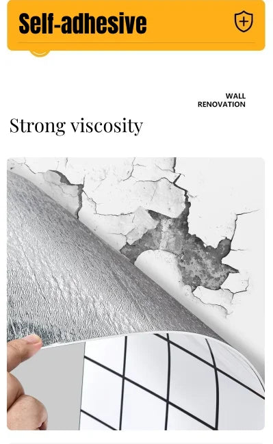 Thick foam marble wallpaper 1 roll waterproof and antifouling wall sticker self-adhesive wallpaper for bedroom and living room