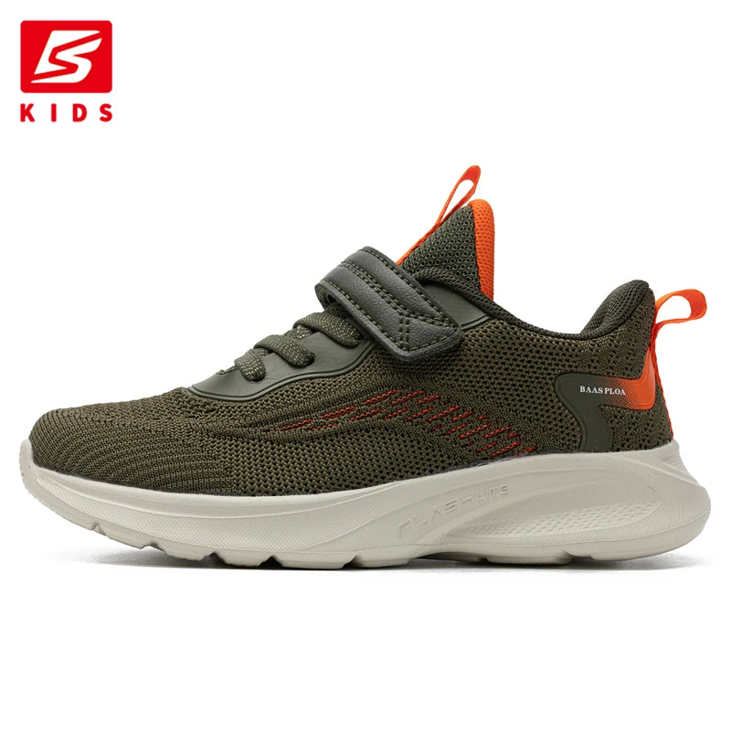 Baasploa Children Sneakers Boys Sports Shoe Tennis Casual Daily School Kids Running Shoes Walking Sneaker for Boys Free Shipping.