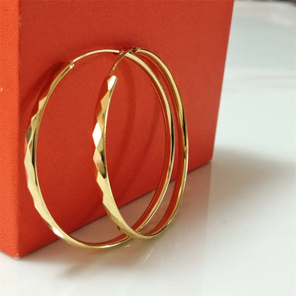 Senlissi - 925 Sterling Silver Hoop Earrings For Women 18K Gold Plated Jewelry Dazzling Women's Hoops Earrings Christmas Gifts.