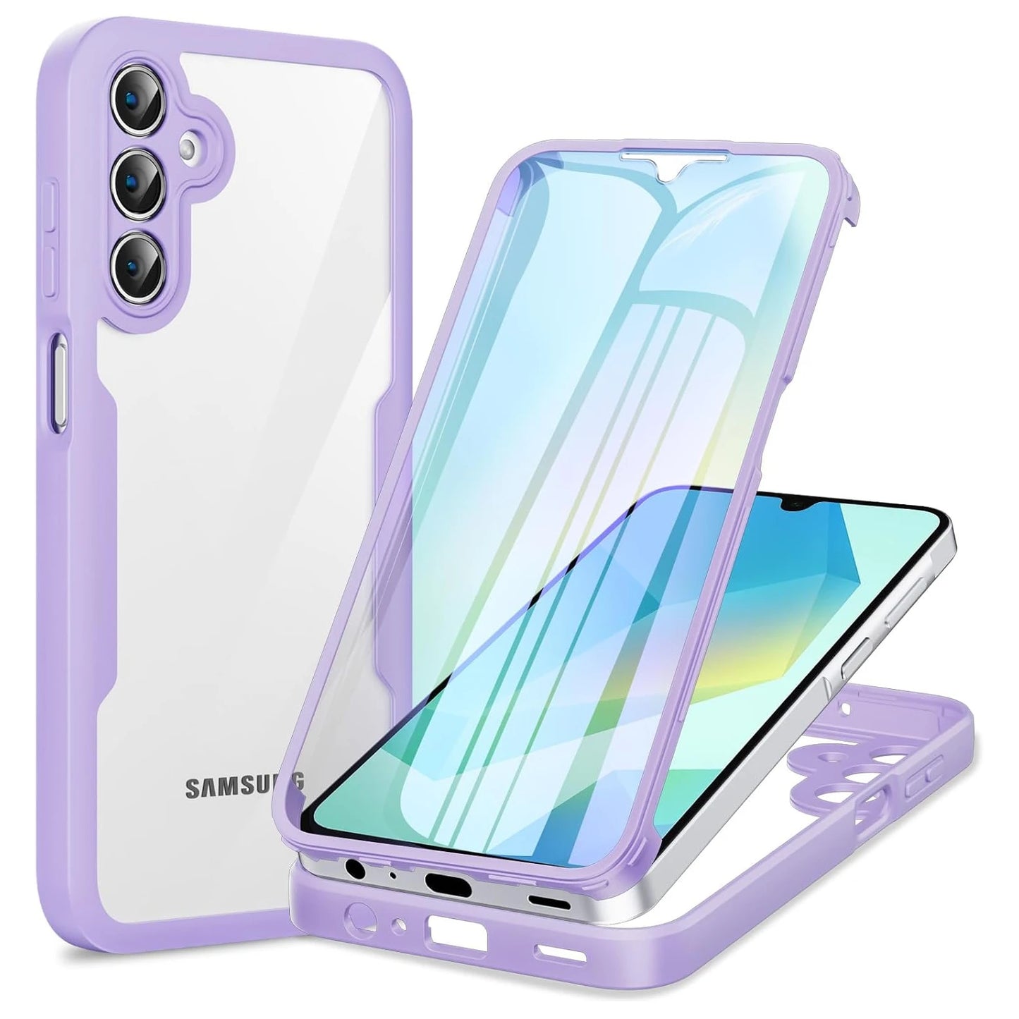 Full Body Protection Shockproof Case for Samsung Galaxy A17 A56 A36 A26 A16 5G A55 A35 A25 A15 Protective Cover Funda Coque Capa.
